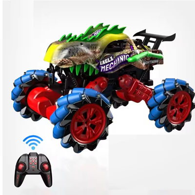 ماشین کنترلی Drifting Beast طرح دایناسور سبز و مشکی مقیاس 1:16_اسباب بازی
